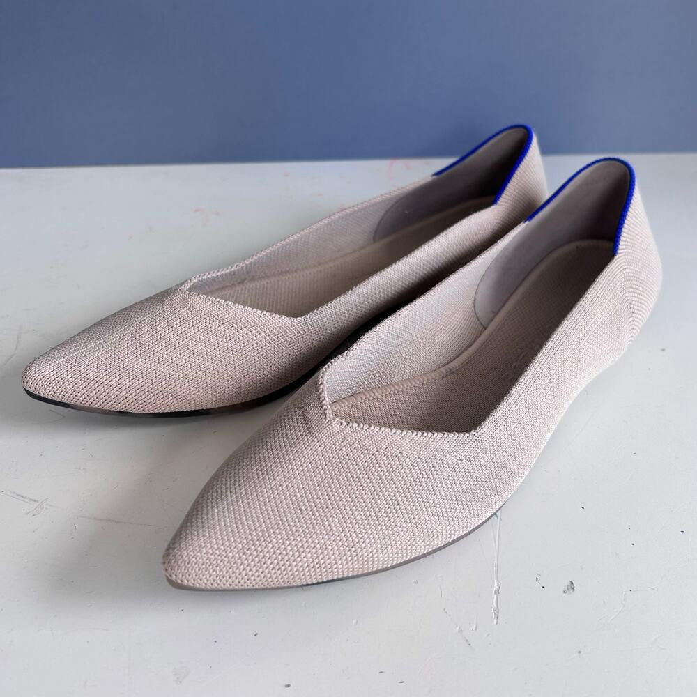 Rothy's Pointed Flats Size 11 The Point Ii Diamon… - image 1